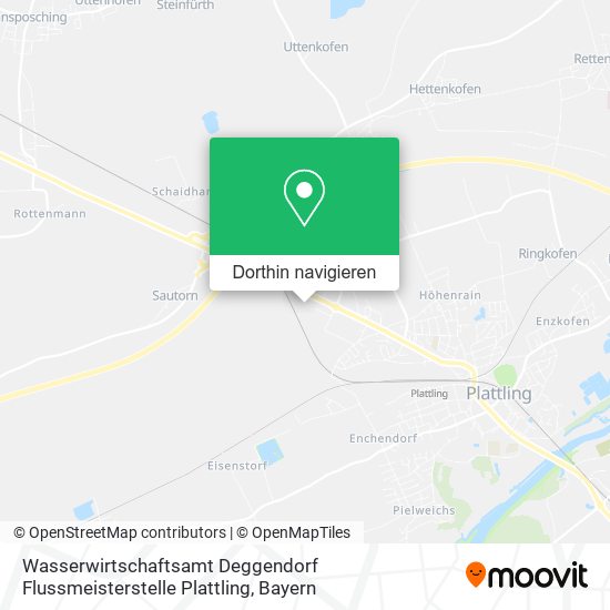 Wasserwirtschaftsamt Deggendorf Flussmeisterstelle Plattling Karte