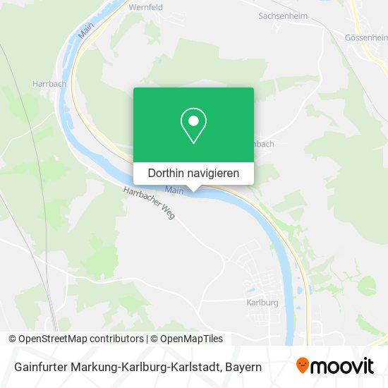 Gainfurter Markung-Karlburg-Karlstadt Karte