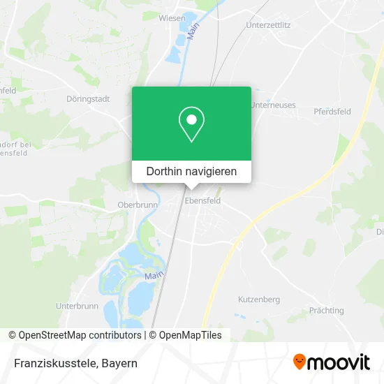 Franziskusstele Karte