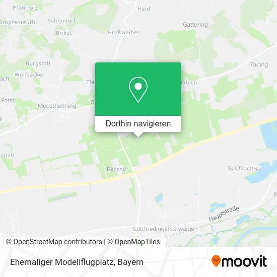 Ehemaliger Modellflugplatz Karte