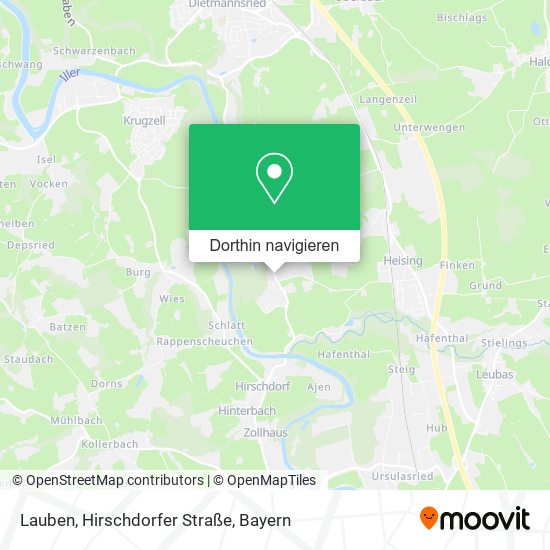 Lauben, Hirschdorfer Straße Karte