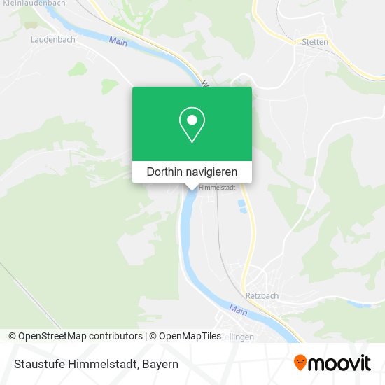 Staustufe Himmelstadt Karte