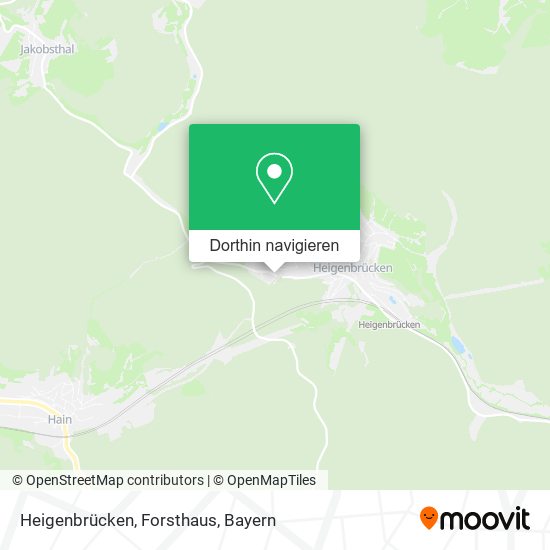 Heigenbrücken, Forsthaus Karte