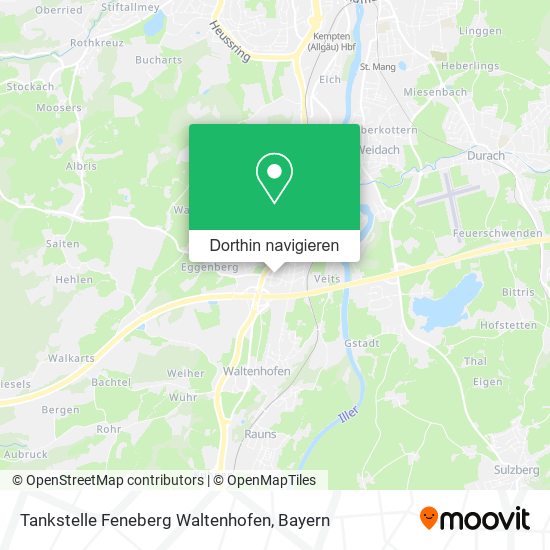 Tankstelle Feneberg Waltenhofen Karte
