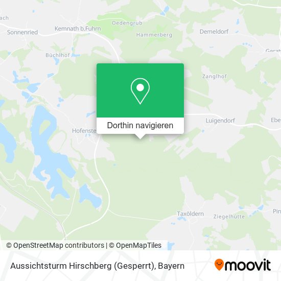 Aussichtsturm Hirschberg (Gesperrt) Karte