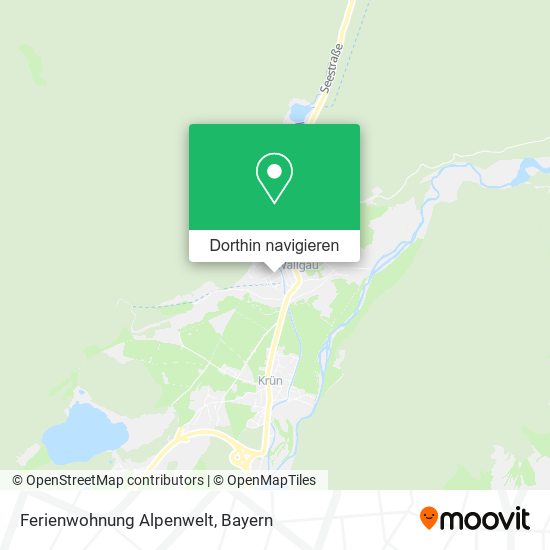 Ferienwohnung Alpenwelt Karte