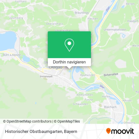 Historischer Obstbaumgarten Karte