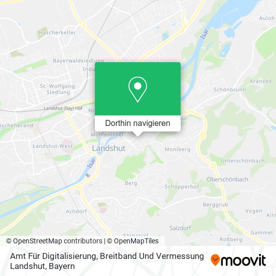 Amt Für Digitalisierung, Breitband Und Vermessung Landshut Karte