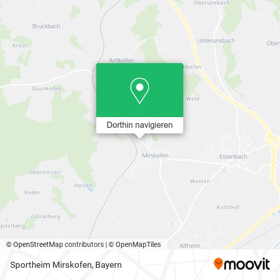 Sportheim Mirskofen Karte