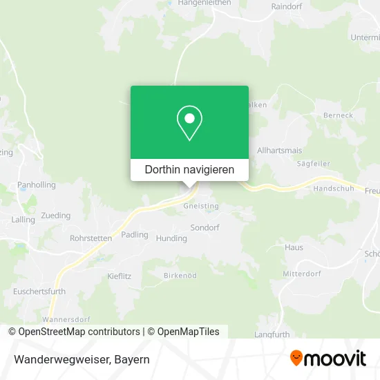 Wanderwegweiser Karte