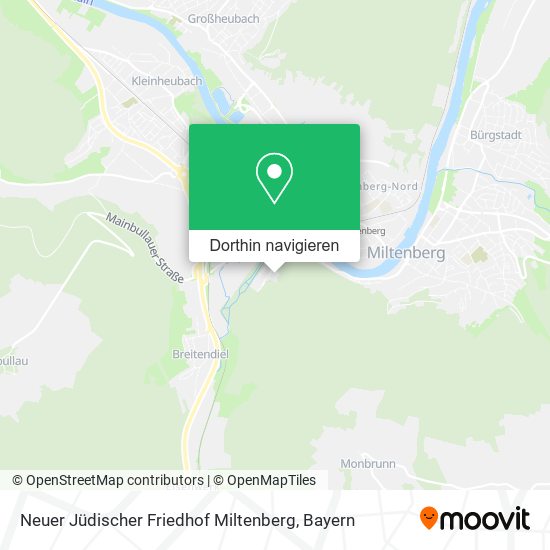 Neuer Jüdischer Friedhof Miltenberg Karte