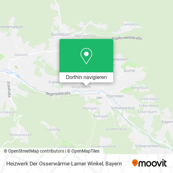 Heizwerk Der Osserwärme-Lamer Winkel Karte