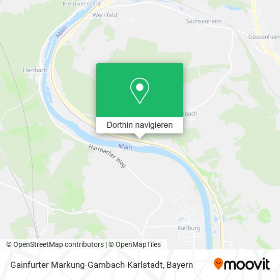 Gainfurter Markung-Gambach-Karlstadt Karte