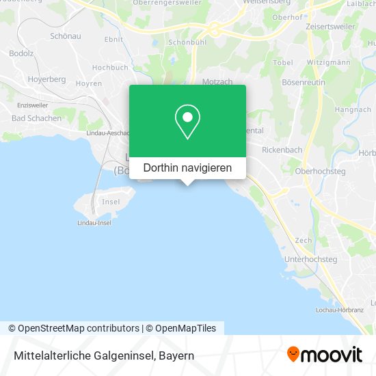 Mittelalterliche Galgeninsel Karte