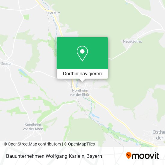 Bauunternehmen Wolfgang Karlein Karte