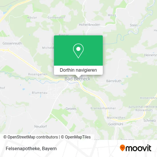 Felsenapotheke Karte
