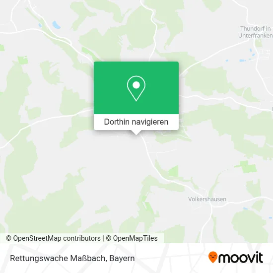 Rettungswache Maßbach Karte