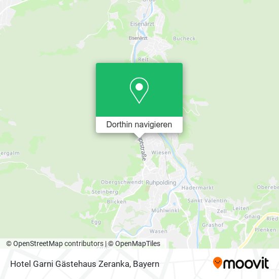 Hotel Garni Gästehaus Zeranka Karte