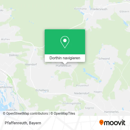 Pfaffenreuth Karte