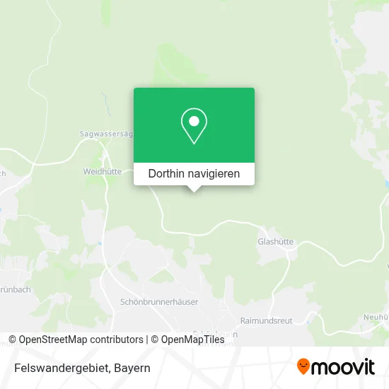 Felswandergebiet Karte