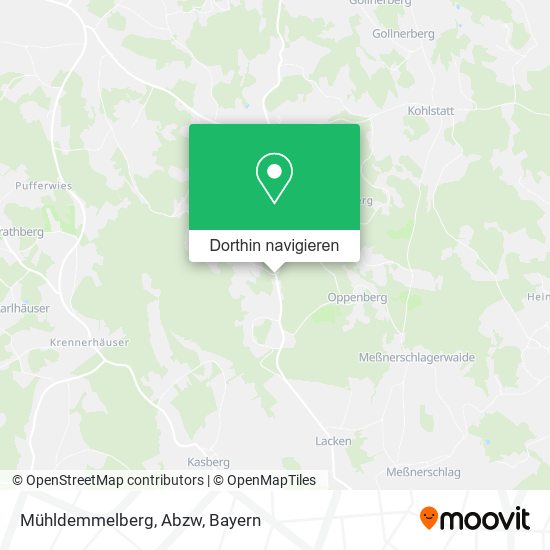 Mühldemmelberg, Abzw Karte