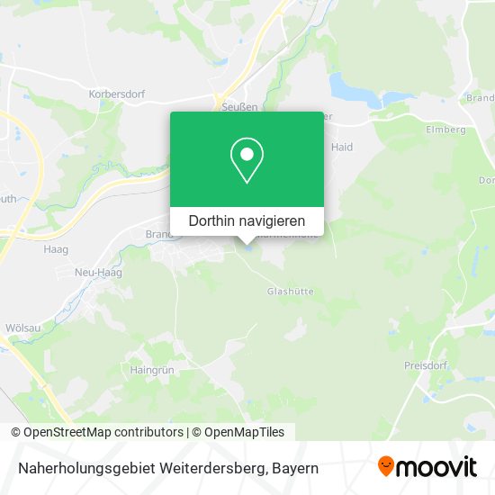Naherholungsgebiet Weiterdersberg Karte