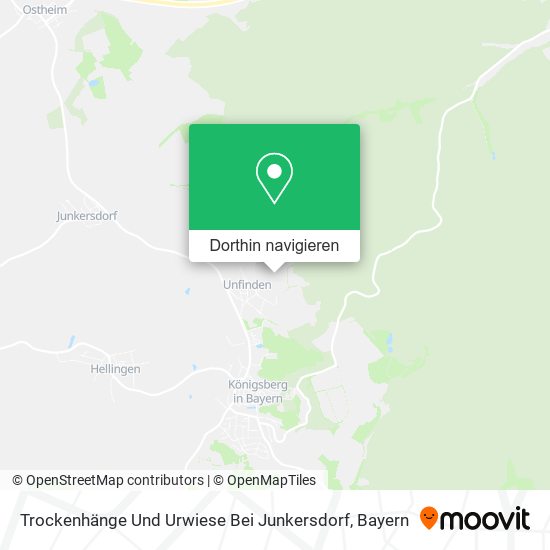 Trockenhänge Und Urwiese Bei Junkersdorf Karte