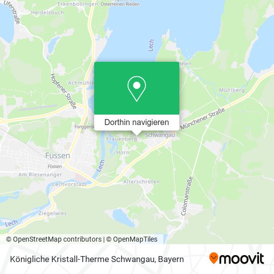 Königliche Kristall-Therme Schwangau Karte