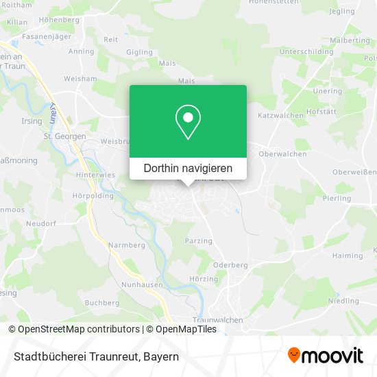 Stadtbücherei Traunreut Karte