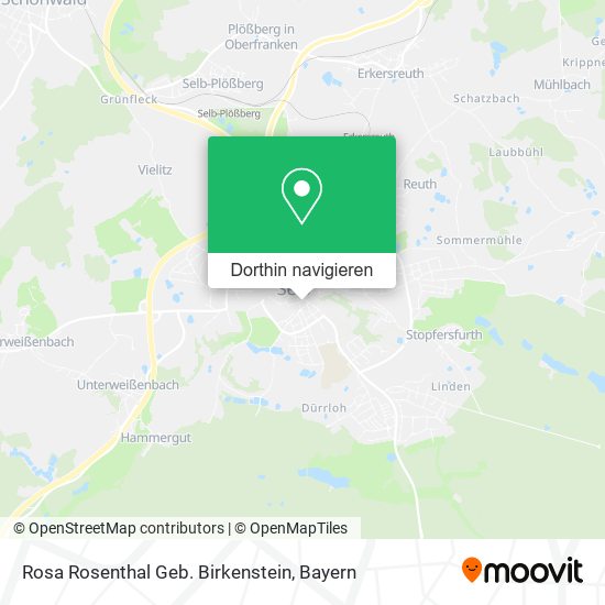 Rosa Rosenthal Geb. Birkenstein Karte