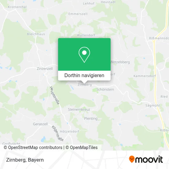 Zirnberg Karte