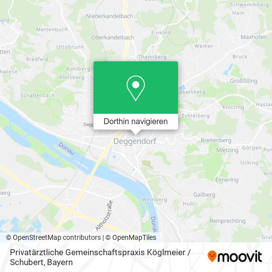 Privatärztliche Gemeinschaftspraxis Köglmeier / Schubert Karte