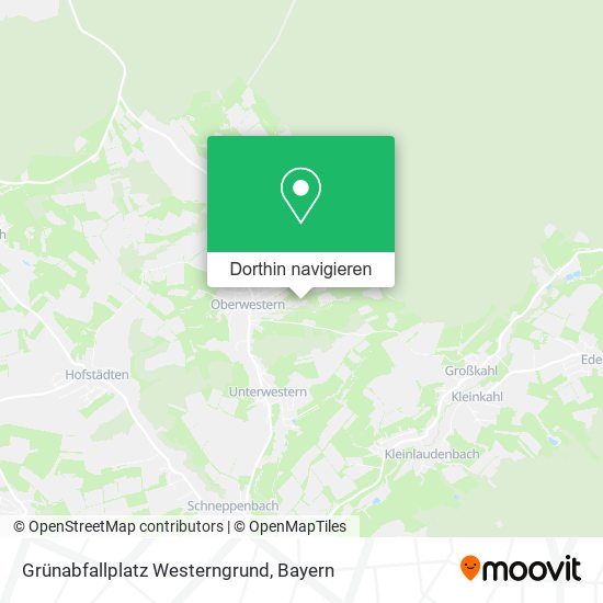 Grünabfallplatz Westerngrund Karte
