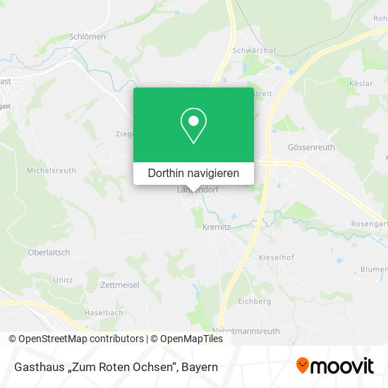 Gasthaus „Zum Roten Ochsen“ Karte