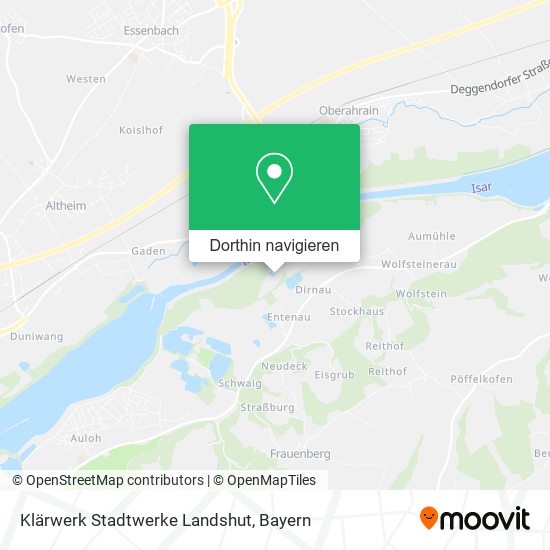 Klärwerk Stadtwerke Landshut Karte