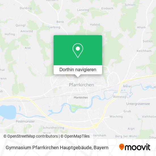 Gymnasium Pfarrkirchen Hauptgebäude Karte