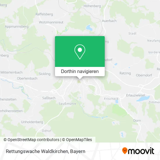 Rettungswache Waldkirchen Karte