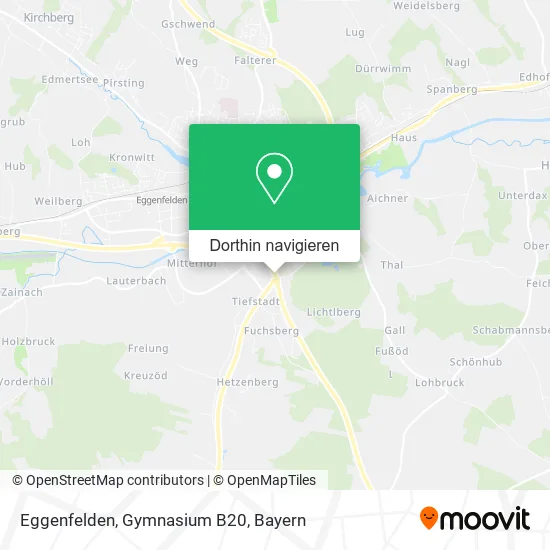 Eggenfelden, Gymnasium B20 Karte