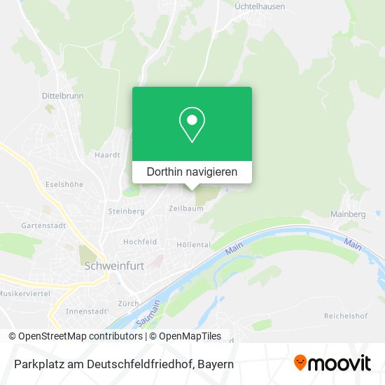 Parkplatz am Deutschfeldfriedhof Karte