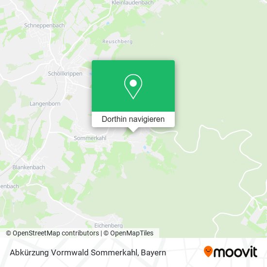 Abkürzung Vormwald Sommerkahl Karte