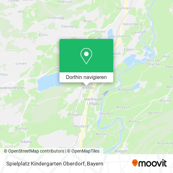 Spielplatz Kindergarten Oberdorf Karte