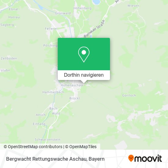 Bergwacht Rettungswache Aschau Karte