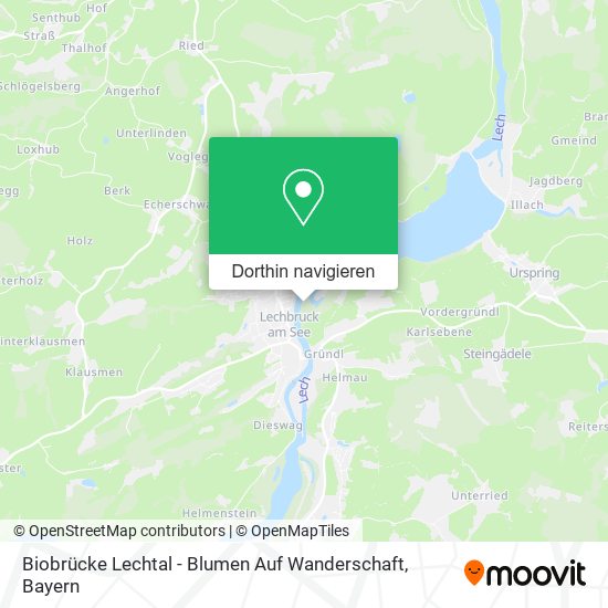 Biobrücke Lechtal - Blumen Auf Wanderschaft Karte