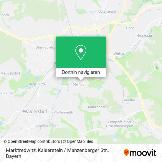 Marktredwitz, Kaiserstein / Manzenberger Str. Karte