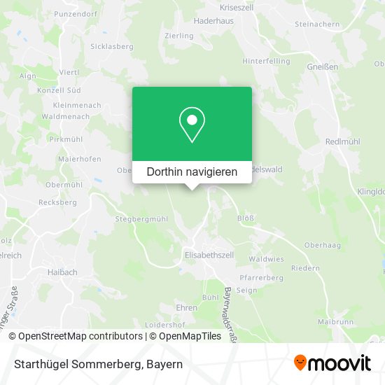 Starthügel Sommerberg Karte