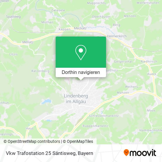 Vkw Trafostation 25 Säntisweg Karte
