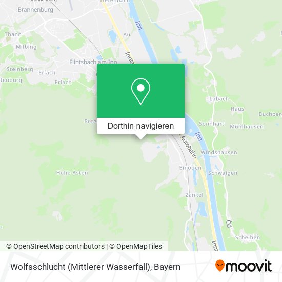 Wolfsschlucht (Mittlerer Wasserfall) Karte