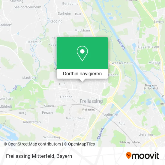 Freilassing Mitterfeld Karte