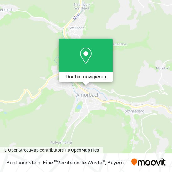 Buntsandstein: Eine ""Versteinerte Wüste"" Karte