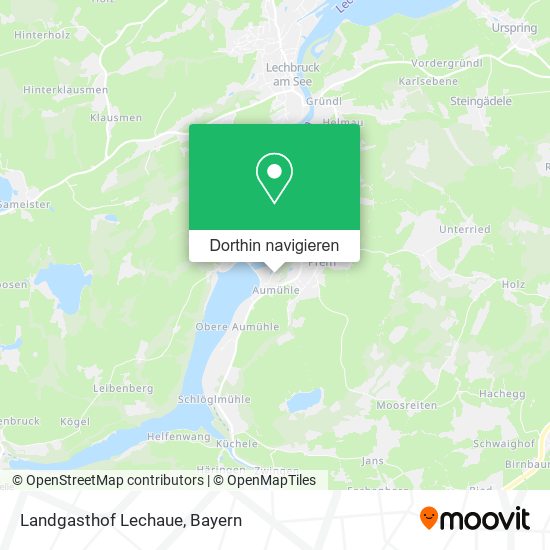 Landgasthof Lechaue Karte